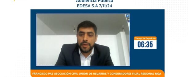 Participación en la Audiencia Pública del Ente Regulador de Salta: Avances en la Protección de los Derechos de los Usuarios